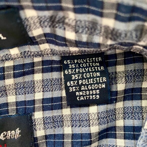 Arrow Tournament Men's Short Sleeve Button Down Shirt Size Large - Picture 7 of 9